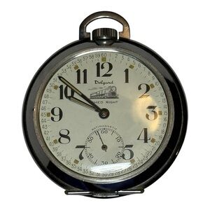 Delgard Timed Right Antimagnetic Pocket Watch Made In Germany 46/0b